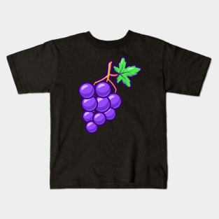 Grape Fruit Cartoon Kids T-Shirt